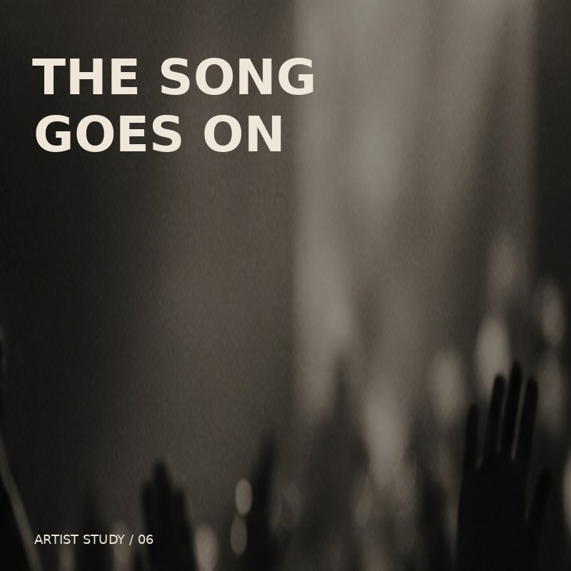 Concept cover art The Song Goes On
